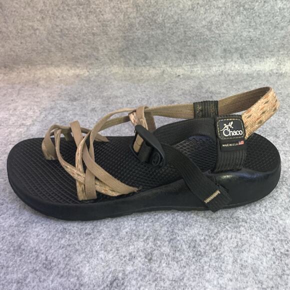 Chaco Women's ZX/2 Cloud Sandal, Tan Straps, Toe Loop, Size 10, Hiking Outdoor - Picture 10 of 10